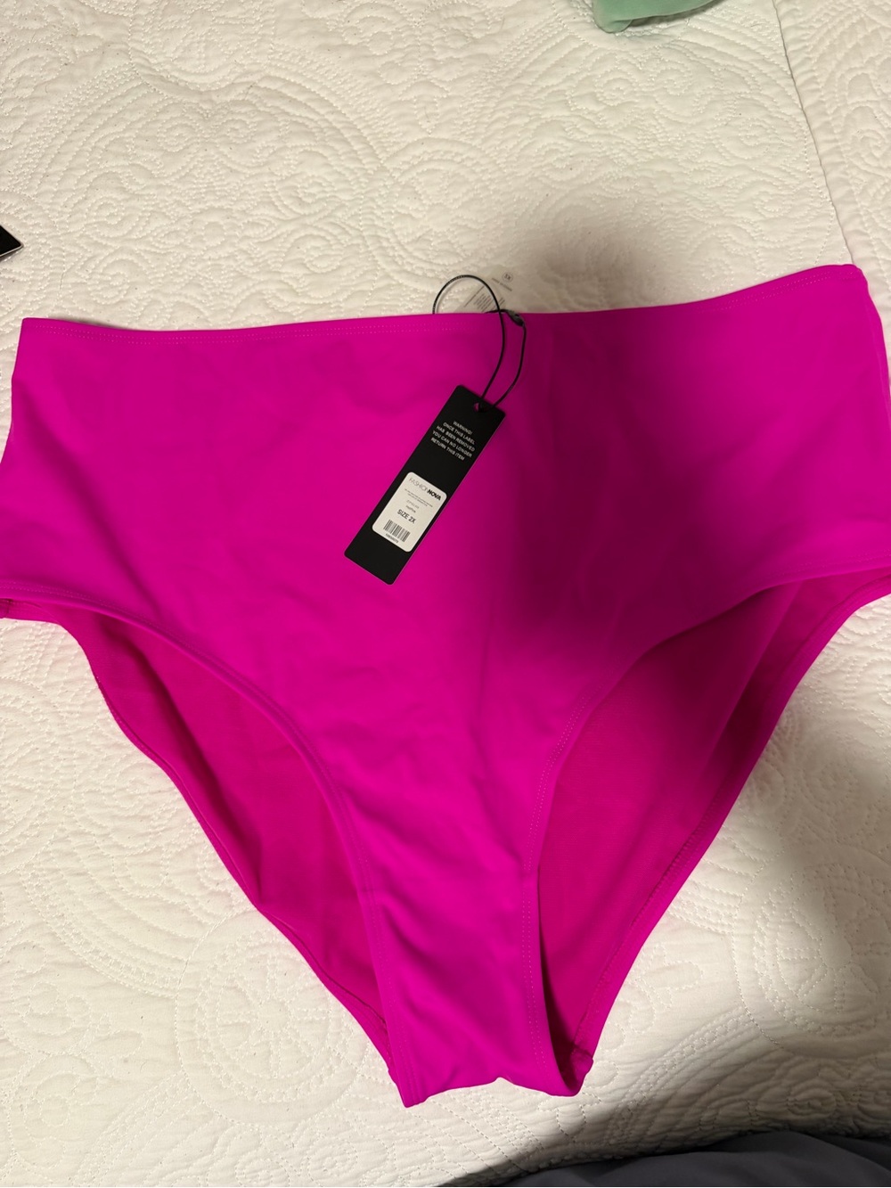 Plus Size High Rise Bikini Bottom - Picture 3 of 4